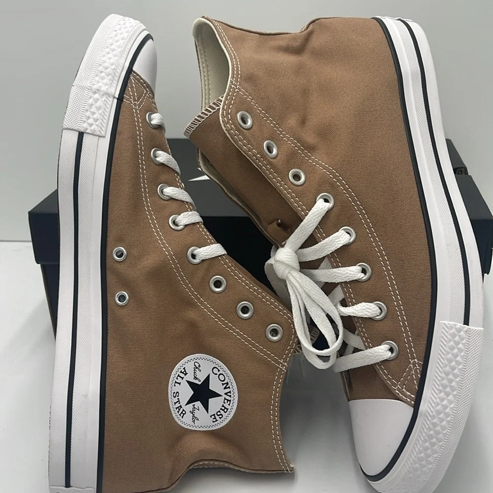 Converse Men’s All Star High Top Sneakers Chuck Taylor All Star High 'Hot Tea' - Picture 12 of 16